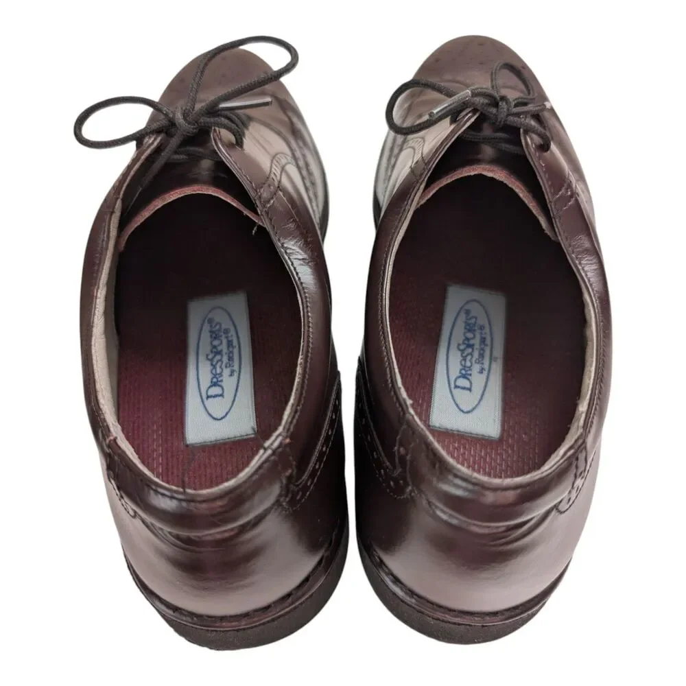 Rockport DresSports Men's 9M Burgundy Leather Wingtip Vibram Dress Shoes Career